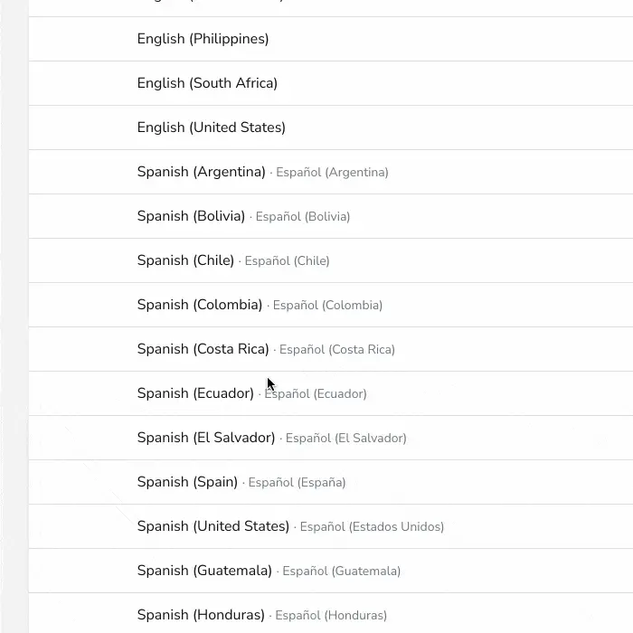 Live Spanish Transcription